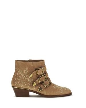 Chloé Suede Susan Boots - Brown