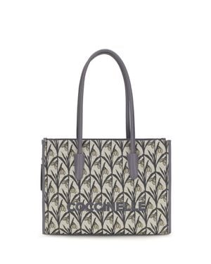Coccinelle Jacquard Tote Bag - White