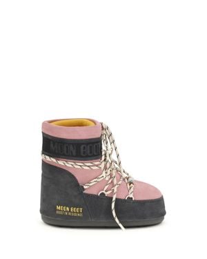 Moon Boot Boots Icon Low Suede - White