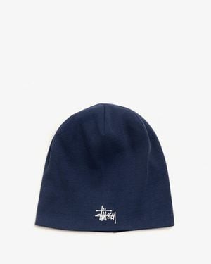 Stussy Skullcap Jersey Hat - Blue