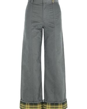 Burberry Nylon Blend Trousers - Grey