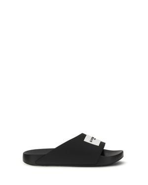 Givenchy Rubber Slippers Label Slide - White