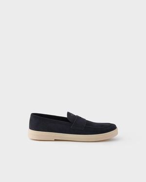 Prada Trainers Suede Leather - White