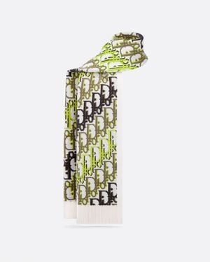 Dior Oblique" Scarf - White