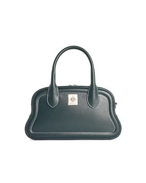 Bally 'Unda' Seaweed Coloured Garnet Lear Bag - Blue
