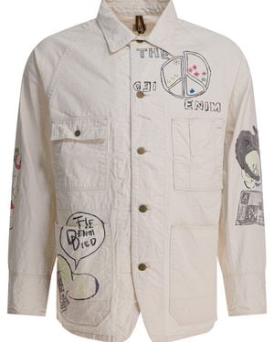 Kapital "Memorial Paint" Overshirt Jacket - Grey