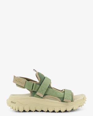 Moncler Trailgrip Vela Cordura Mesh And Rubber Sandals - Green
