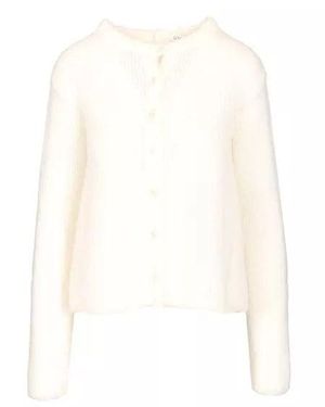 Loewe Mohair Wool Cardigan - White