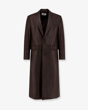 Tonywack Leather Coat - Brown
