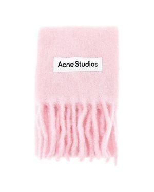 Acne Studios Mohair-Blend Scarf - Pink