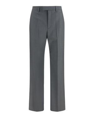 Valentino Tailored Wool-Mohair Trousers - Grey