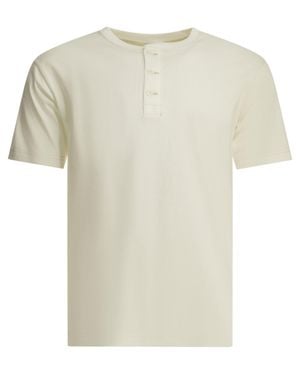 Whitesville Henley Cotton T-Shirt - White