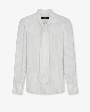 Gucci Striped Silk Shirt - White