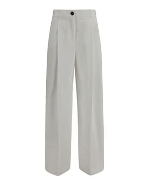 TOTEME Tailored Cotton Trousers - Grey
