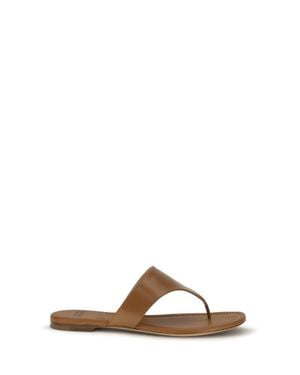 Francesco Russo Leather Sandals Mou - Brown