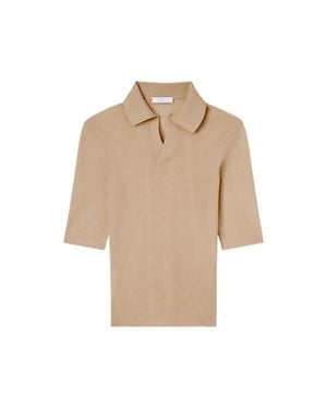Fedeli Cashmere Silk Polo Shirt - Natural