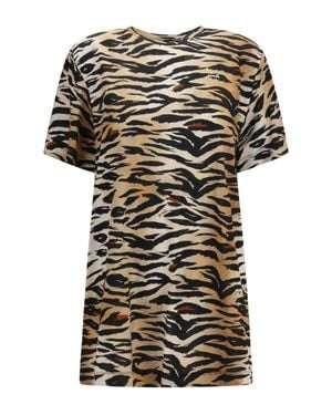 Pinko Tiger Print Top Multi.Nero - Black