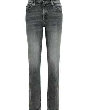 Mother Twister Cotton Jeans - Grey