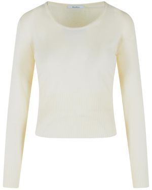 Max Mara Vetta Wool Sweater - White