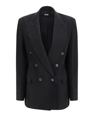 Gcds Blazer Double-Breasted - Black