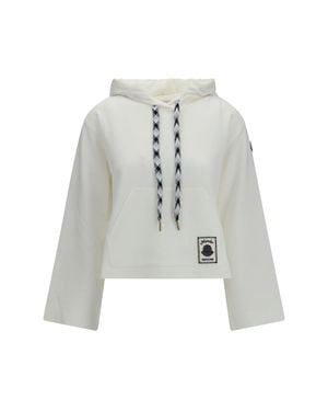 Moncler Cotton Blend Hoodie - White