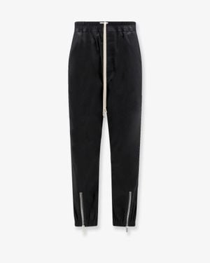Rick Owens Tecuatl Track Cotton Blend Trousers - Black