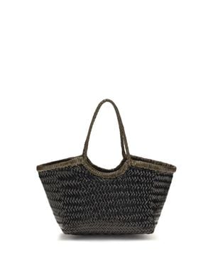 Dragon Diffusion Medium Nantucket Handbag/Khaki - Black