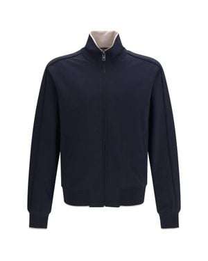 Dolce & Gabbana Dolce & Gabbana Zip Jacket With Side Bands - Blue