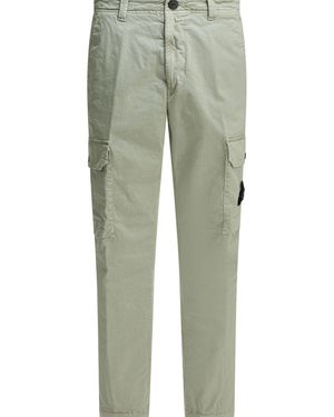 Stone Island Broken Twill Cargo Trousers - Green