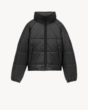 Saint Laurent "Cassandre" Nylon Down Jacket - Black