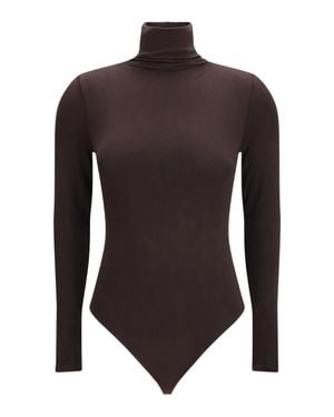 Wolford Colorado Bodysuit Dark Wood - Brown