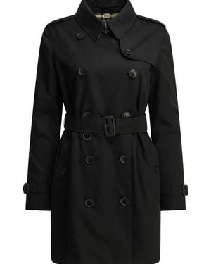 Burberry Heritage Kensington Trench Coat - Black
