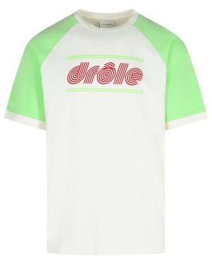 Drole de Monsieur Tennis Cotton Polo Shirt - Green