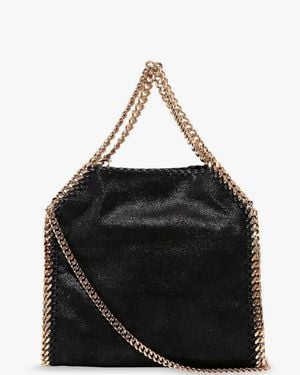 Stella McCartney Falabella Mini Shaggy Deer Shoulder Bag - Black
