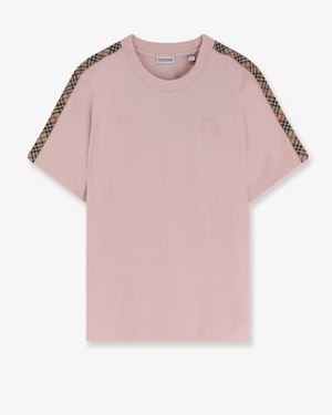 Burberry Biologic Cotton T-Shirt - Pink