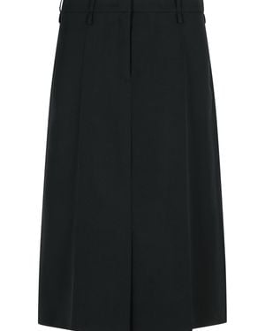 Jil Sander Wool Skirt - Black