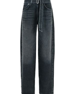 Agolde Cuffed Cotton Jeans - Blue