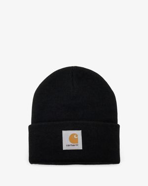 Carhartt Hat With Logo On The Front - Black