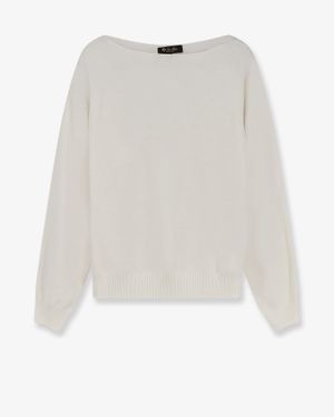 Loro Piana Siena Silk And Cotton Jumper - White