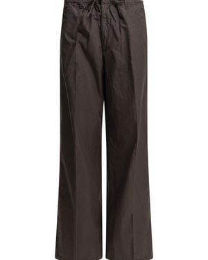 AURALEE Finx Casual Trousers Dark - Grey