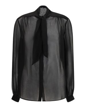 Lardini Creponne Blouse - Black