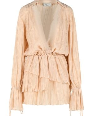 Blumarine 'Amberlight' Viscose Dress - Natural