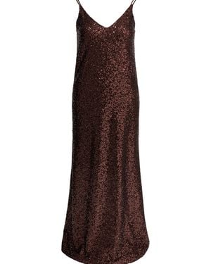 Semler Long Sequined Dress Dresses - Brown