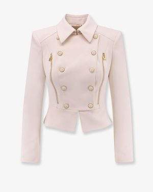 Elisabetta Franchi Cropped Blazer - Pink