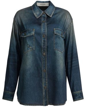 Golden Goose Denim Overshirt Jacket - Blue