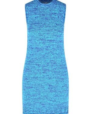 JW Anderson 'Space Dye' Cotton Blend Dress - Blue