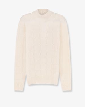 BOSS Fredo Wool And Cashmere Sweater - White