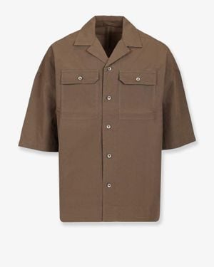 Rick Owens Tommy Organic Cotton Shirt - Brown