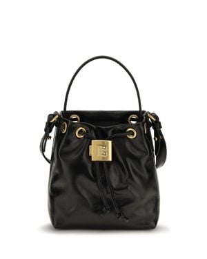 Balmain Bucket Bag Pulse Calf Leather - Black