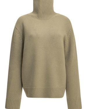 TOTEME Wool Turtleneck Jumper - Green